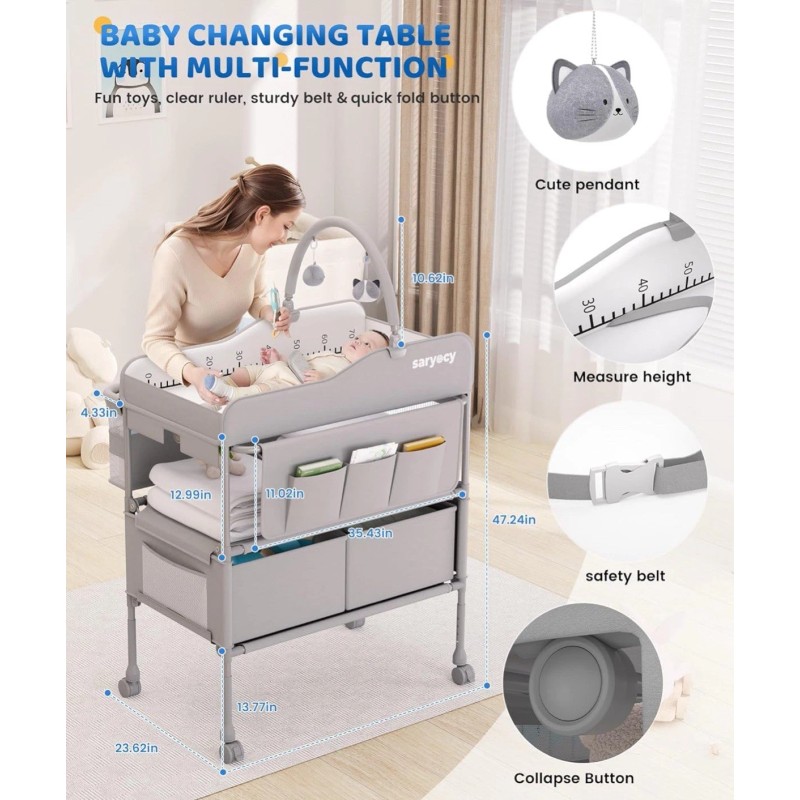 Saryocy Versatile Folding Baby Diaper Changing Table-New!!