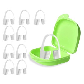 10pcs Teeth Grinding Mouth Guard for Grinding Teeth Sleep at Night Grinding Guard, Anti-Grinding Braces (Type B, Pack of 10)