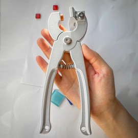 youkzuan Mosaic Glass Nipper Pliers,Aluminum Alloy,Ergonomic,for Cutting Mosaics,Opening Glass