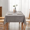 BALCONY & FALCON Jacquard Imitation Linen Rectangular Waterproof Tablecloth Used