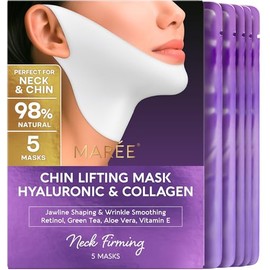 MAREE Mascarilla Lifting V Line con Ácido Hialurónico  Mascarilla Facial de Colágeno Profundo para Mujeres  Mascarillas Faciales Reductoras de