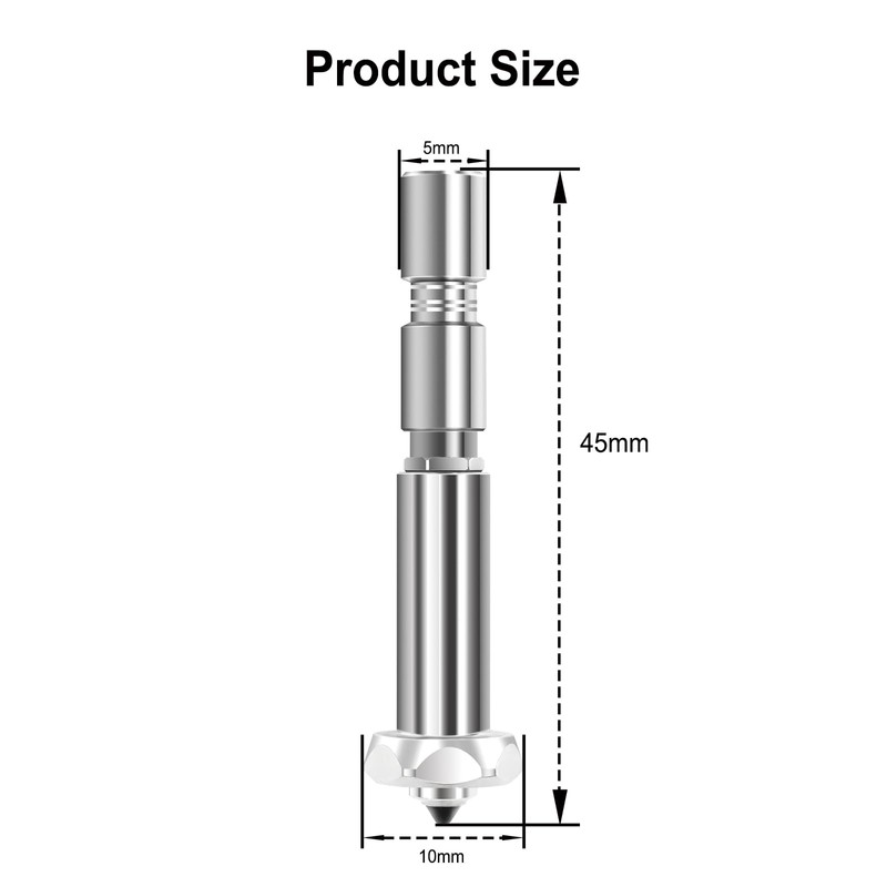 HIKUDIY 0.4mm0.6mm 0.8mm Nozzles for Kobra 3 Max, Quick-Swap Hardened