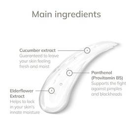GESKE | Limpiador hidratante | Cepillos faciales GESKE SmartAppGuided™ | Extracto de pepino y saúco, vitamina E y provitamina B5 | Contra las impureza