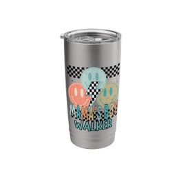 Mama’s Boy Checkered Lightning Bolt WALKER Stainless Steel Insulated Tumbler