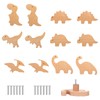 Ebrima 12 Pack Dinosaur Drawer Knobs, Dresser Knobs Kids, Wooden