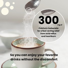 Soothe Sweetener: Sweet Relief from Acid Reflux - The Antacid Sweetener for Beverages, Acid Reflux Relief, Calcium Carbonate, Pleasant Sweetness - 1 Pack