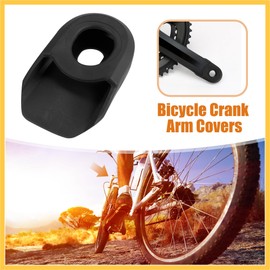 REPAIROCK 2pcs Soft Plastic Bicycle Cycling Crank Boot Protectors Mountain Bike Gel Sleeve Crank Arm Cover Protection Black Auto Replacement Parts