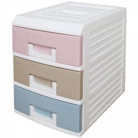 Pastel drawer box 3-tier (mini) 155 x 205 x 240mm