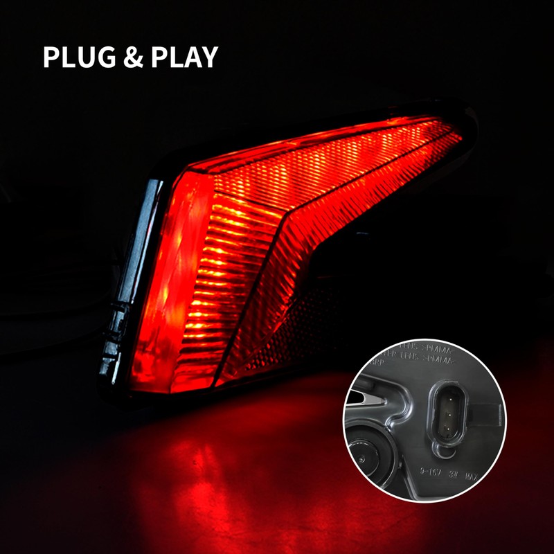 SAUTVS LED Taillights Assembly for Can Am X3, Rear Tail