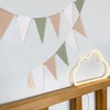 Sage Green Beige and Baby Bunting - Kids Bedroom Decorations,