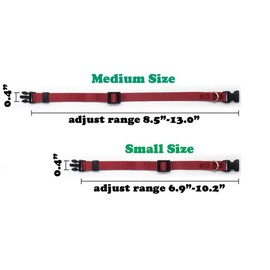 Love Dream Puppy ID Collars 15pcs Puppy Whelping Collars Soft Nylon Adjustable Breakaway Collars for Litter Identification Collars for Newborn Puppies Kitten (S(6.9"-10.2"))