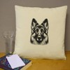 Azeeda 40cm x 40cm 'German Shepherd Dog' Canvas Cushion Cover