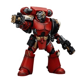 JOYTOY Warhammer The Horus Heresy 30k 1/18 Action Figure Blood Angels Angel's Tears Squad Arch-Erelim with Volkite Serpentas Collection Model Birthday Gift