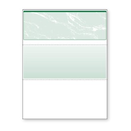 DocuGard Green Marble Top Check, 8.5 x 11 Inches, 24 lb, 500 Sheets, 1 Check Per Sheet (04502)