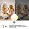 mfxmf G25 LED Globe Light Bulbs, Bathroom Vanity Light Bulbs