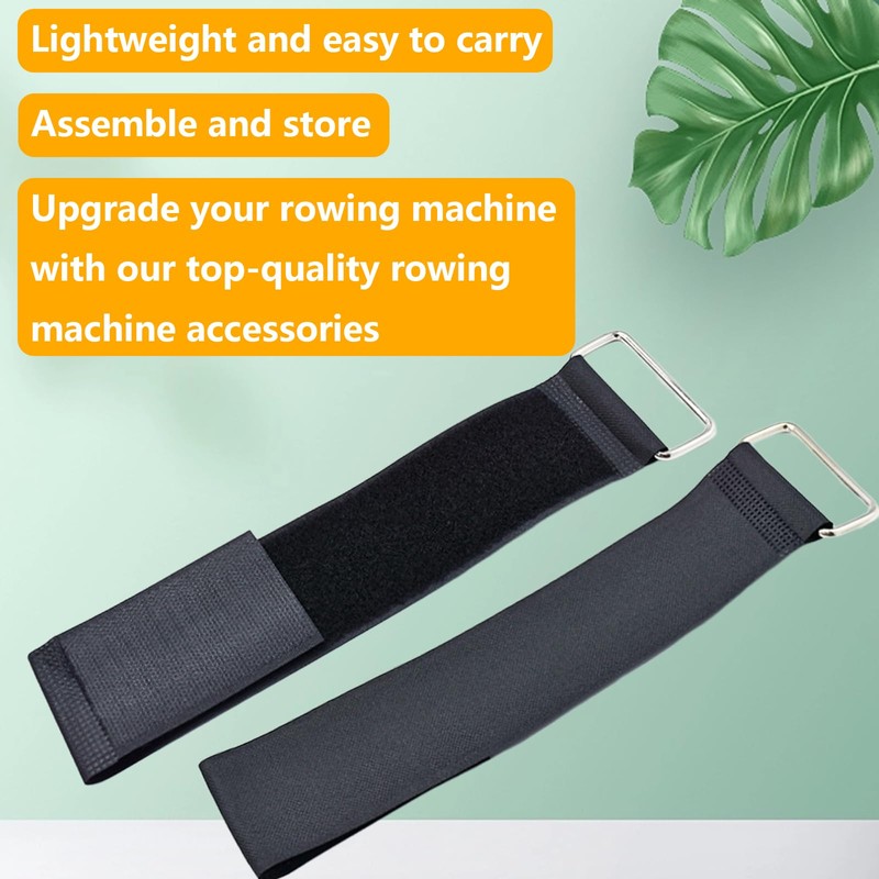 JLEivvi 1 PairElliptical Machine Pedals Straps Stretchable Universal Rowing Machine