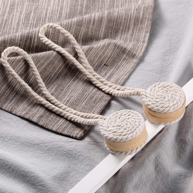 Tassel Curtain Tassel Curtain Tieback with Magnet Set of 2