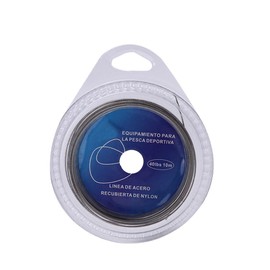 Fishing Line Wire Leader, Stainless Steel Trace Lure 10 Meter with 12Pcs Crimps Sleeves(40lbs) Stainless Steel Fish Liter Wire Stainless Steel Fishing Wire Fishing Line