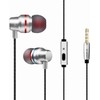 Wired In-Ear Headphones with Mic, 3.5mm Jack Earbuds, HiFi Stereo