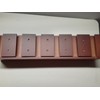 Nexxt NIB Nexxt Contemporary Wall Shelf Mahogany Wood Wine Rack