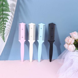 BESTOYARD Hair Cutter Comb Shapers Double Sided Hair Styling Home Barber Salon Hair Cutting Tool 10pcs (Random Color)