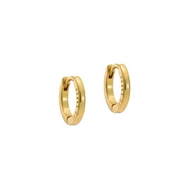 Ted Baker Crislie Logo Hoop Earrings (12mm) For Women (Gold)