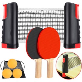 PUBAMALL Juego de Juego de Ping Pong, Juego portátil Tennis de Mesa Plegable (01)