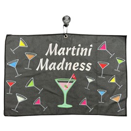 Giggle Golf Martini Madness Magnetic Golf Towel | Mircofiber Material with Waffle Pattern
