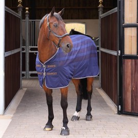 Shires Tempest Original Scrim Cooler (60", Ink) - Horse Cooling Blanket - Blue - Polyester - 60" - Unisex - Lightweight, Breathable