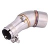 Keenso Motorcycle Exhaust Centre Pipe, Motorcycle Stainless Steel Exhaust Middle