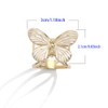 2PCS Bee and Butterfly Silk Scarf Ring Brooch Shawl Clips