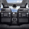 Leather Car Backseat Organizer, Rear Seat Storage Pocket, Car Seat