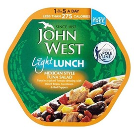John West Mexican Style Tuna Light Lunch 220g - Pack of 6