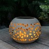 pearlstar Solar Table Lantern Outdoor Waterproof- Dancing Flickering Flame Solar