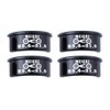 VOANZO 4 Pcs Aluminum Alloy Bicycle Handle Reducer Sleeve Adapter