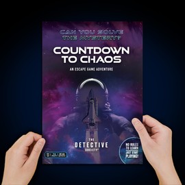 Countdown To Chaos - Investigation Detective Board Game Clues/Evidence - Solve the crime - 1 to 4 players