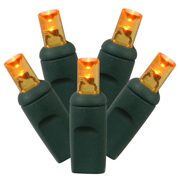 Vickerman 70 Orange Twinkle Wide AngleSingle Mold Light on Green