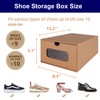 12 Pack Shoe Storage Bins, Waterproof Storage Boxes, Shoe Containers