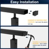 Gyykzz 4 Pack Plastic Handrail End Cap for Stainless Steel