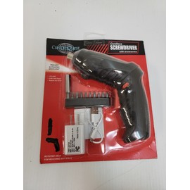 Custom Quest Cordless Screwdriver With 10-Piece Bit Set - Rechargeable 241-1366