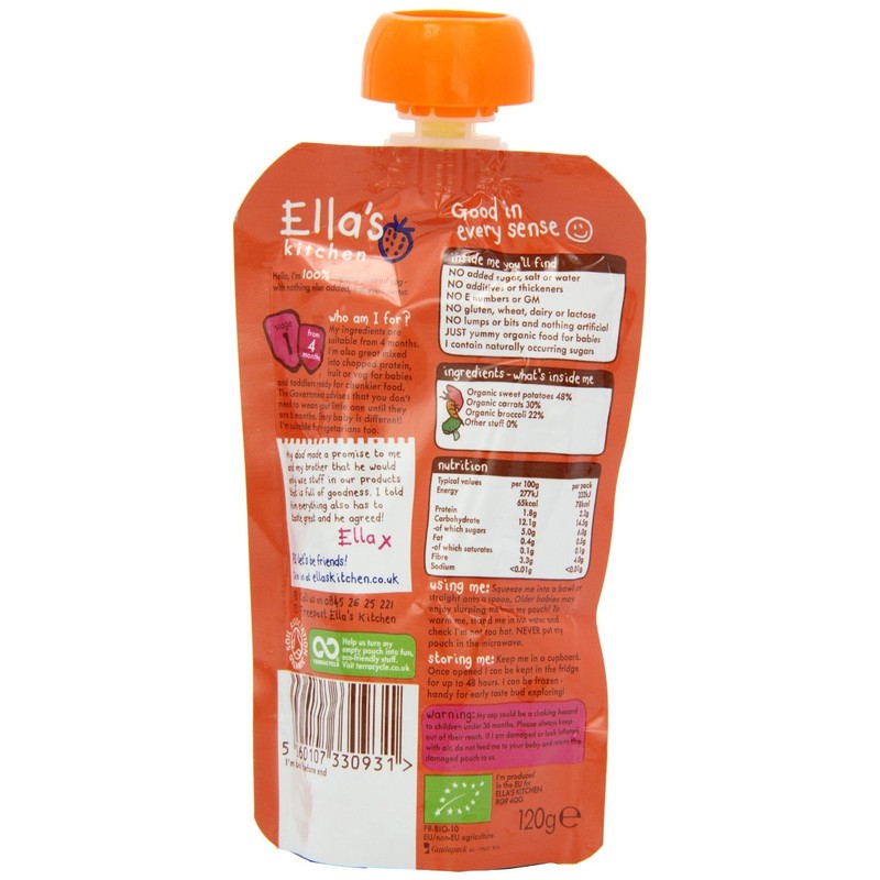 (6 PACK) - Ellas Kitchen - S1 Sweet Potato Broccoli