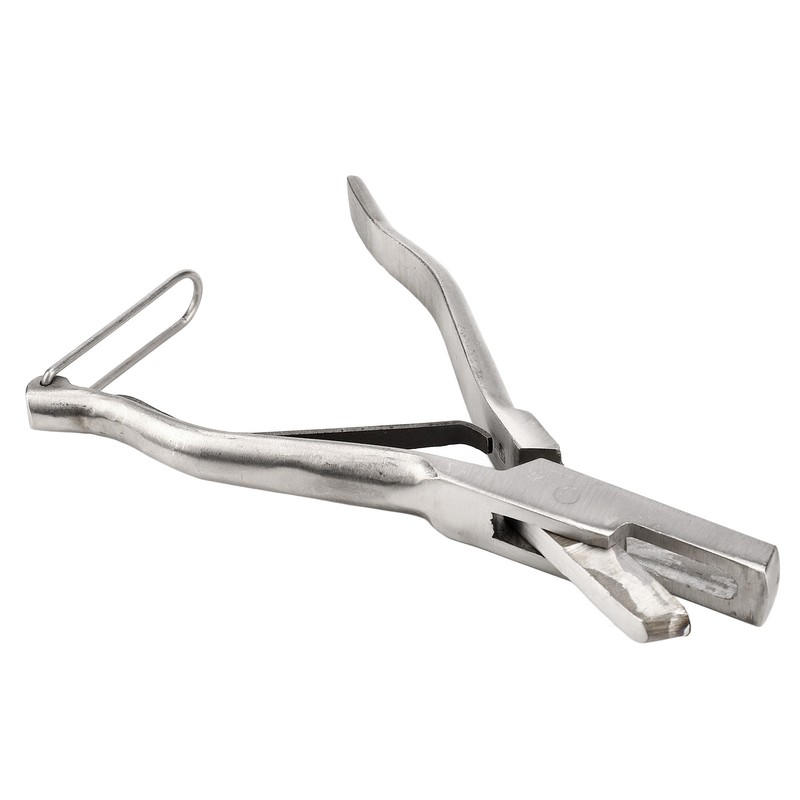 Pig Ear Tag Plier Stainless Steel Animal Ear Notcher with