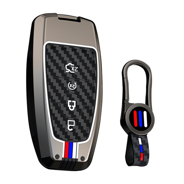 ontto 4-Button Key Protector with Keychain Fit for Ford Explorer