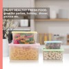 Food Storage Containers with Lids Set of 4 - 5oz,
