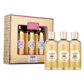 Hamidi Luxury Oud Gift Set 3 pcs (Shower Gel+Body Lotion+Shampoo & Conditioner)