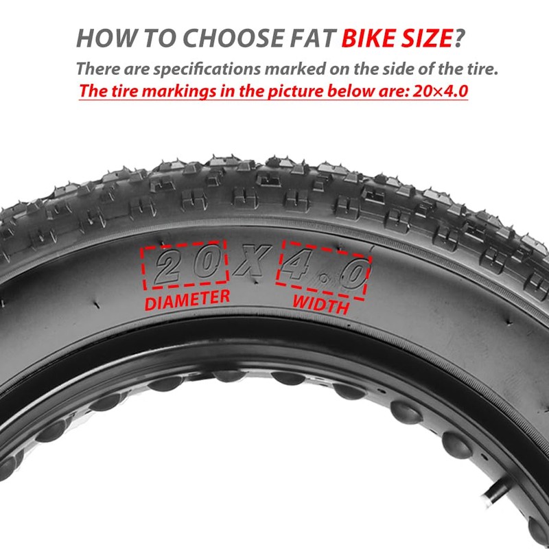 MOHEGIA EBike Fat Tire Replacement Set: 2 Pack 20 x