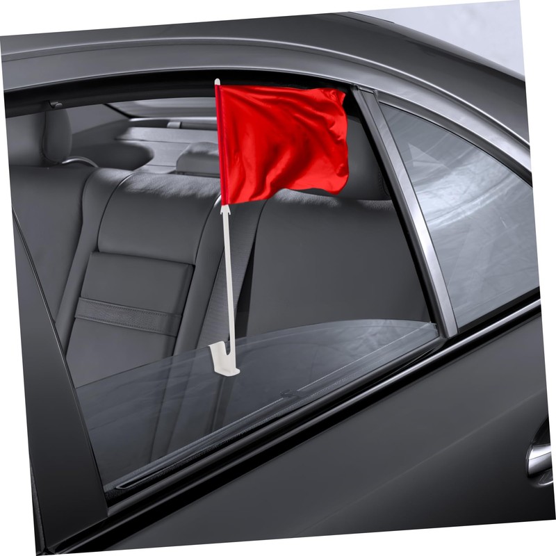 Luxshiny 12Pcs Car Flag Pole Window Clips Sturdy Car Window