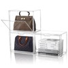 Stebopum Purse Organizer for Closet, Clear Acrylic Display Box for