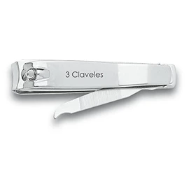 3 Claveles 12418 - Nagelschneider mit Feile, 6 cm