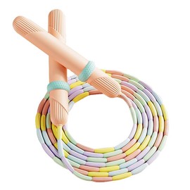 JYJLLM dynamic skipping rope with counter - perfect weighted skipping rope for kids & adults, durable rope for fitness, boxing & fun, includes skipping ropes for adults & kids, jump rope mat (pink)